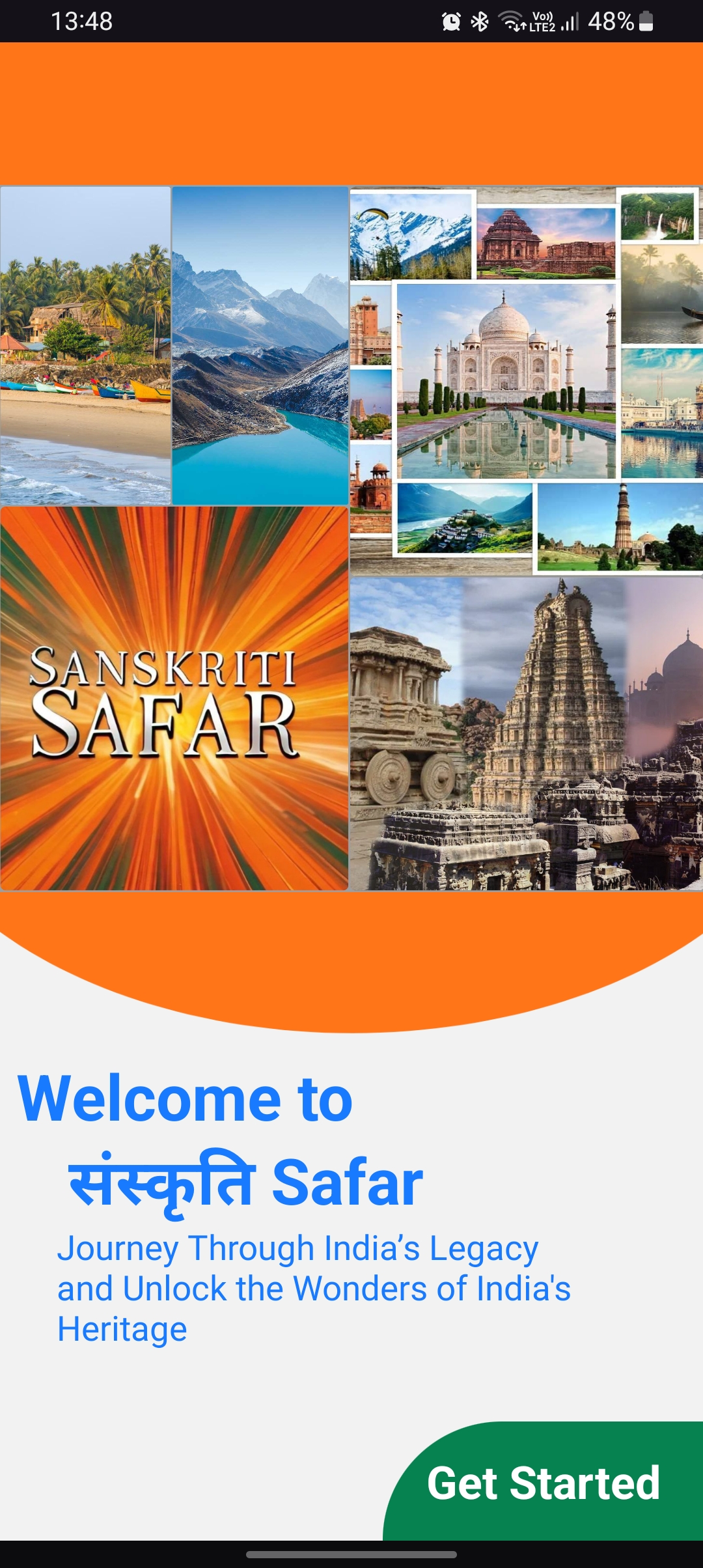 Screenshot of AR feature in Sanskriti Safar